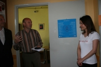 Inauguration à la Mairie de Châteauneuf de Gadagne.