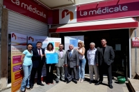 En prologue de la pose de la toile au Centre Hospitalier Henri Duffaut, Inauguration de la toile à La Médicale d’Avignon